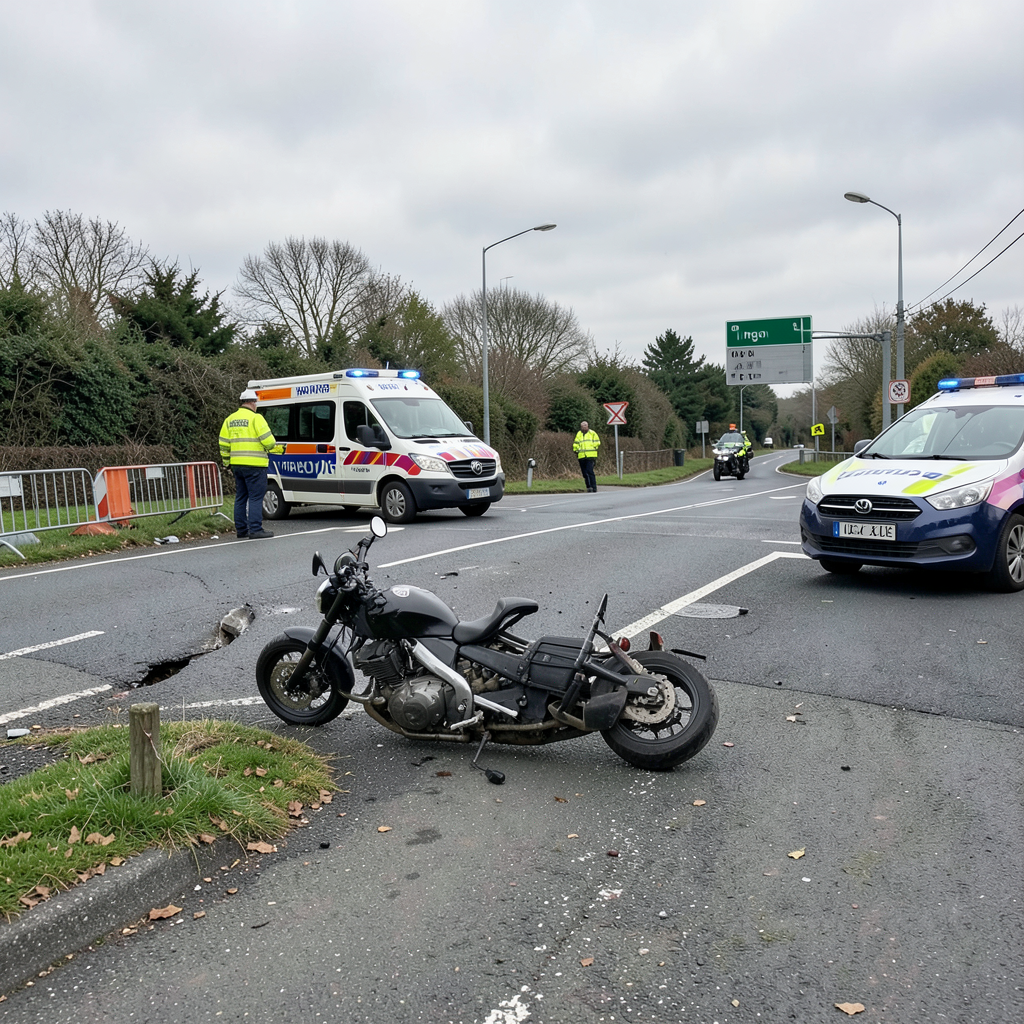 Stratford intersection closed after motorcyclist seriously hurt in crash with car